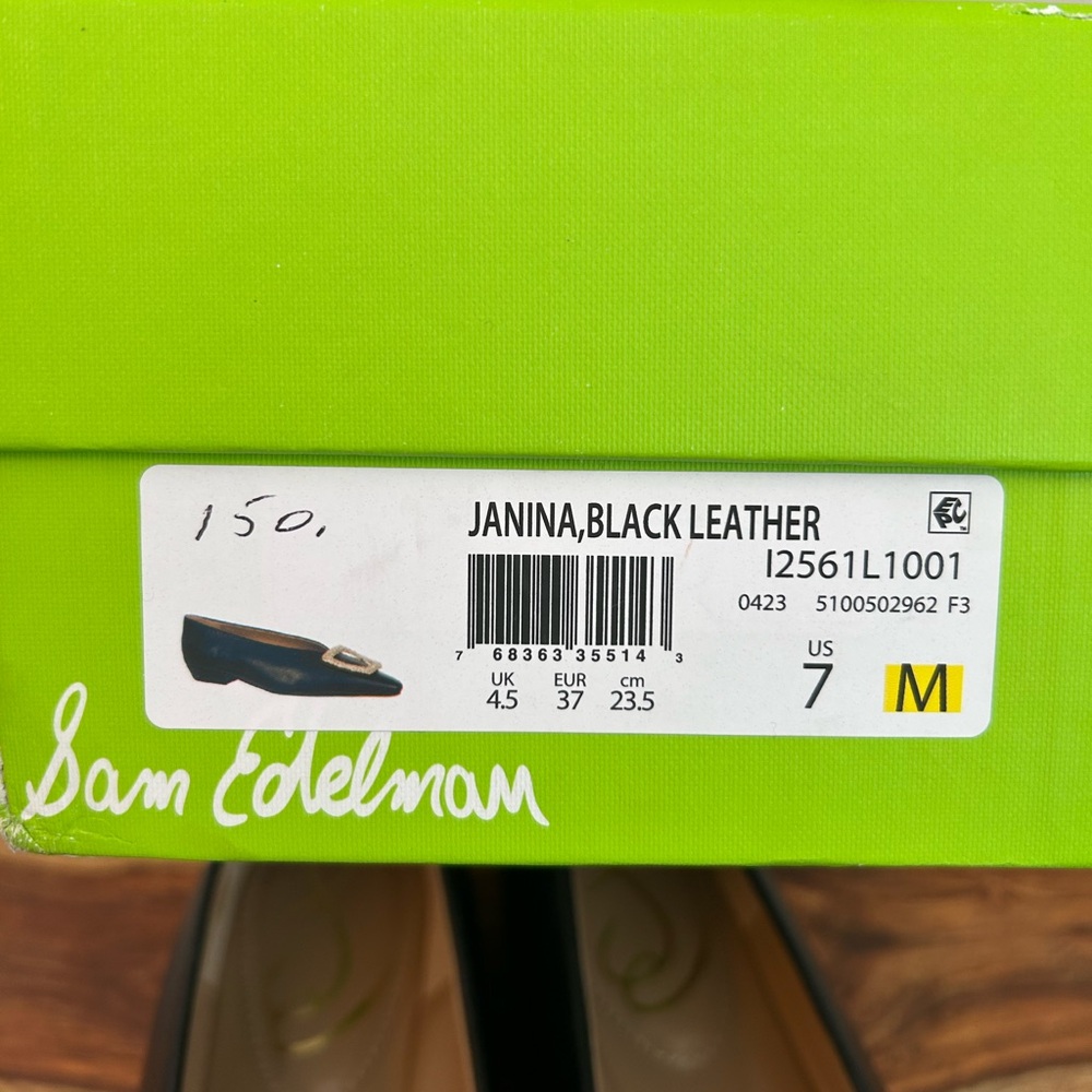 Sam Edelman Black Leather Women's Shoes, Size 7, NWT - Picture 9 of 9